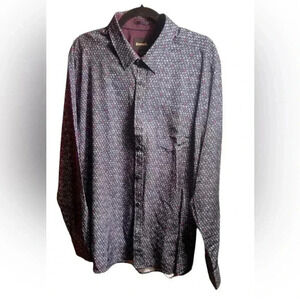 Bench “Jackson 23” button down long sleeve collared multicolour dress shirt L